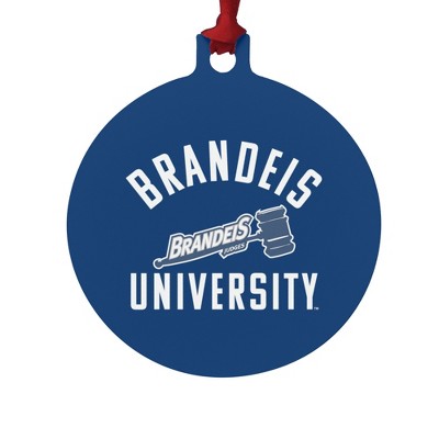 Brandeis University Judges Logo Aluminum Holiday Christmas Tree Ornament