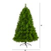 Nearly Natural 6.5-ft Green Scotch Pine Artificial Christmas Tree with 350 Clear LED Lights - 2 of 4
