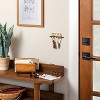 Metal & Faux Leather Mail Sorter Tan/Brass - Hearth & Hand™ with Magnolia - image 2 of 4