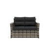 WestinTrends 4-Piece PE Rattan Wicker Conversation Sofa Set with Cushions - image 2 of 4