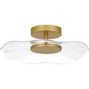 Ibis Integrated LED Brushed Gold Semi-Flush Mount - 4 of 4