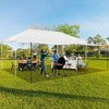 10x20 Pop Up Canopy Tent with Awning, Commercial Canopy Tents for Parties, 10x20 Tents with Roller Bag, Upgraded Thickened Legs, White - 4 of 4