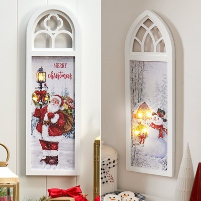 The Lakeside Collection Framed Themed Lighted Wall Art