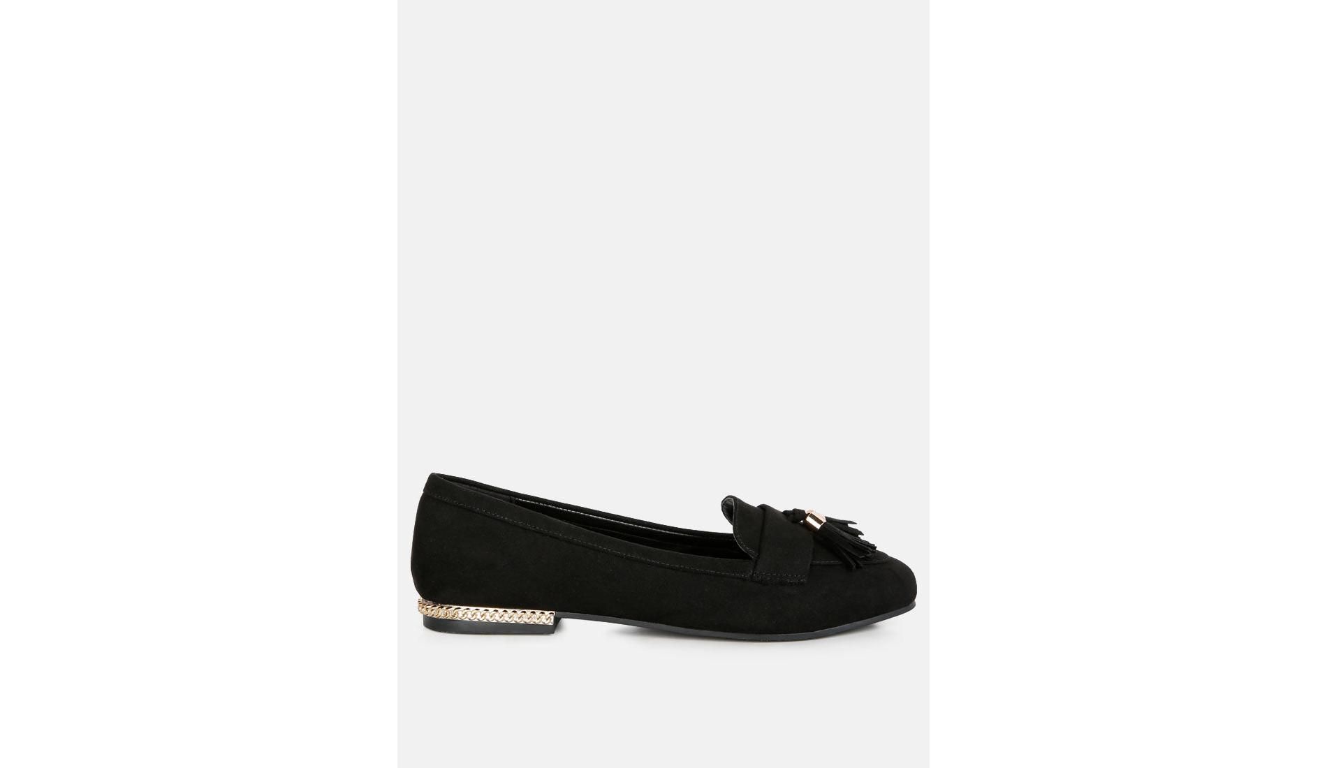 Atrika Faux Suede Tassel Loafers