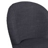 Westford Swivel Bar Stool with Charcoal Linen in Grey (2 Per Carton) - 2 of 4