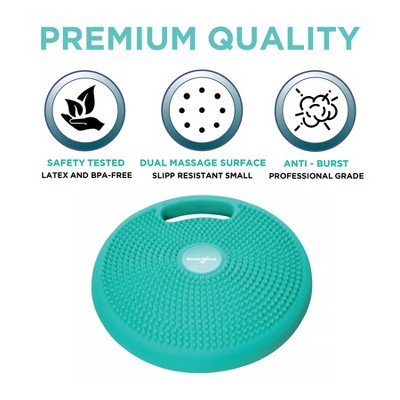 Green Portable Wiggle Seat Sensory Cushion with Easy-Grip Handle
