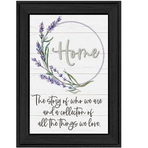 HomeRoots Home a Circle of Love Black Framed Print Wall Art - 1 of 3