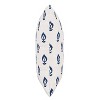 In Elizabeth Floral Polyester Square Pillow Navy - Skyline Furniture: Shabby Chic Decor, Comfort Style - 2 of 4
