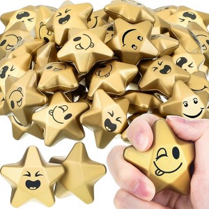 Mini Star Stress Balls Set, Cute Foam Toys for Student Motivation, Anxiety Relief & Party Bag Fillers - 1 of 4