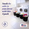 Homz 18 Gallon Durable Plastic Utility Storage Bucket Tub Organizers with Strong Rope Handles for Indoor and Outdoor Use, Black - 2 of 4