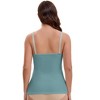 INSPIRE CHIC Women's Crisscross Lace Trim Adjustable Straps Maternity Nursing Tops Camisole Padded for Breastfeeding - 2 of 4