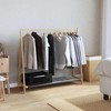 vidaXL Bamboo Coat Rack with Shelves 106 x 34 x 102 cm - 2 of 4