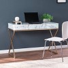 Ogyel Faux Marble Writing Desk with Storage Gold - Aiden Lane - image 4 of 4