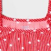 Girls' Adaptive Sleeveless 4th of July 'Star' Dress - Cat & Jack™ Red - 3 of 4
