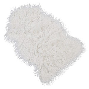 Saro Lifestyle Luxurious Faux Mongolian Fur Indoor Rug - 1 of 3
