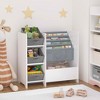 MAYEERTY Kids Booksheld and Toy Storage Organizer, Multifunctional 4 Tier 3 Collapsible Fabric Drawers, Book Display in Room Playroom - 3 of 4