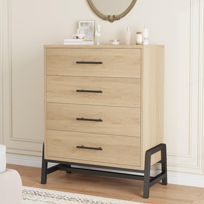 7-Drawer Dresser for Bedroom, 52" Wide Freestanding Wooden Chest, Closet Storage Organizer for Living Room, Hallway, or Entryway