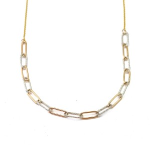 Chunky Paperclip Chain Necklace by Lotus Stone Jewelry - 1 of 4