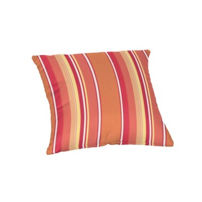 Casual Cushion Patterned Sunbrella Fabric 1-Piece Indoor/Outdoor Square Throw Pillow,15"W x 15"L
