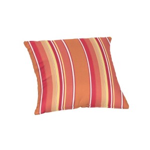 Casual Cushion Patterned Sunbrella Fabric 1-Piece Indoor/Outdoor Square Throw Pillow,15"W x 15"L - 1 of 4