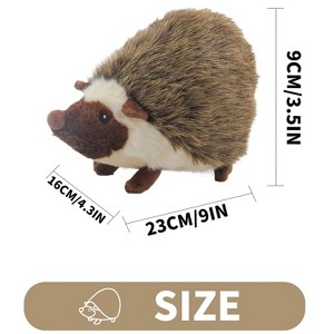 Allforpaws Classic Hedgehog Squeaky Plush Dog Toy, Dark Gray, Great Gift for Dog - 1 of 4