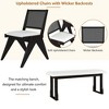 Whisen 6-Piece 82.7" Extendable Dining Table Set with 4 Upholstered Chairs & Bench - 3 of 4