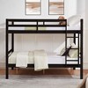 NicBex Bunk Bed with Thick Posts,Wood Bunk Bed Frame with Ladder and High Guardrail for Kids Teens Dorm Rooms - 2 of 4