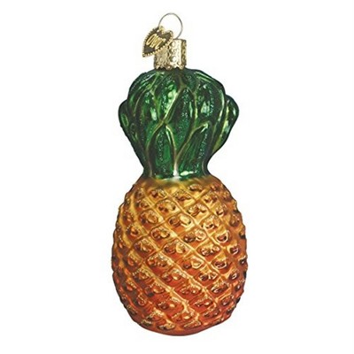 Old World Christmas Glass Blown Ornament for Christmas Tree, Pineapple