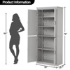 GustoWave Freestanding Kitchen Pantry Storage Cabinet, 70 in Cupboard Storage Cabinet with Doors and Adjustable Shelves - 3 of 4