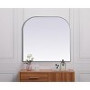 Elegant Lighting Metal Frame Arch Mirror 40x38 Inch in Silver - 4 of 4