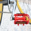 Unique Bargains Non Slip Pedals Platform Flat Bicycle Pedals 9/16'' for Road Bikes MTB Mountain Bikes Red 1 Pair - 4 of 4