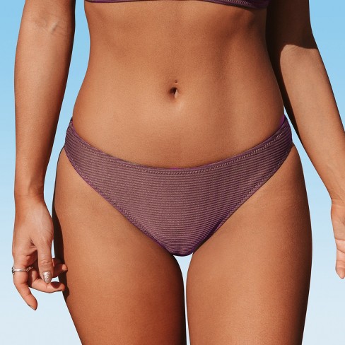 Women's Colorblock Banded Medium Coverage Hipster Bikini Bottom