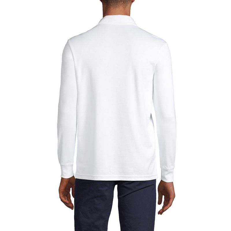 Lands' End Men's Long Sleeve Cotton Supima Polo Shirt, 2 of 6