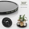 LunaLulinlk Turntable Organizer, 11-inch Wooden Lazy Susan Cabinet, Dining Table, Storage Room, Countertop, Cabinet,Black - 2 of 4