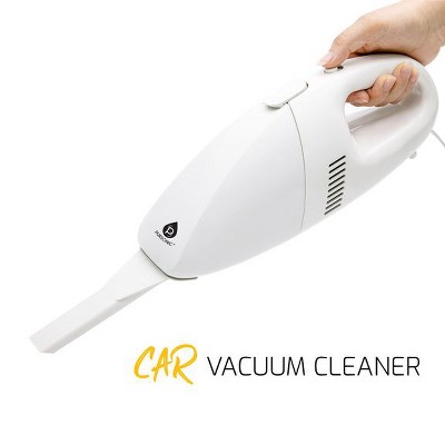 Compact White Bagless Car Vacuum Cleaner with 1800Pa Suction