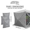 CLAM Quick-Set Screen Hub Tent Wind & Sun Panels, Accessory Only, Green - image 3 of 4