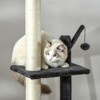 Bencmate Huge Cat Tree Kitty Activity Center Floor to Ceiling Cat Climbing Toy with Scratching Post Board, Gray, (23.5"*15.75"*106.25") - 2 of 4