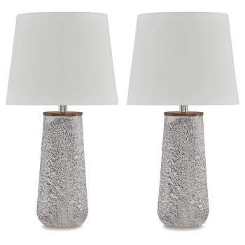 Signature Design by Ashley (Set of 2) Chaston Table Lamps Antique White