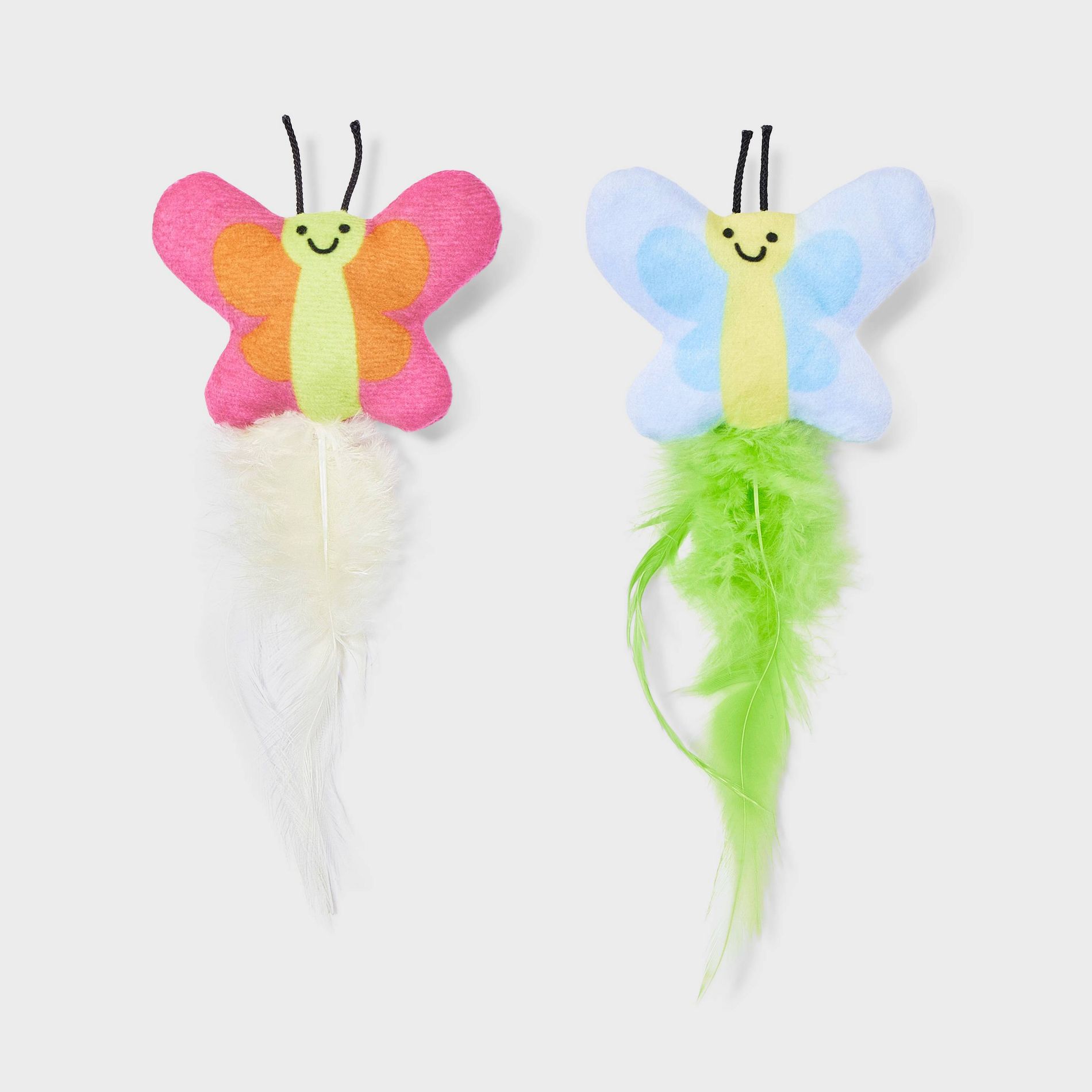 Butterfly Animal Cat Toy - Boots & Barkley™ 2ct