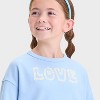 Girls' French Terry Pullover Sweatshirt - Cat & Jack™ - 2 of 4