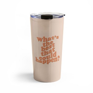 DirtyAngelFace Whats The Best That Could Happen Travel Mug 20 oz Stainless Steel Travel Mug - Deny Designs - 1 of 4