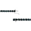Haus of Brilliance Silver 1/10 Cttw Miracle-Set Treated Blue Diamond "S" Link Tennis Bracelet - 3 of 4