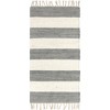 Unique Loom Chindi Rag Collection Area Rug - Striped - 2 of 4