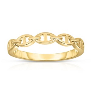 10k Yellow Gold Mariner Link Women's Ring - 1 of 3