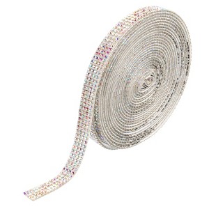 Unique Bargains Self-Adhesive Crafts Decorations Crystal Rhinestone Diamond Ribbons - 1 of 4