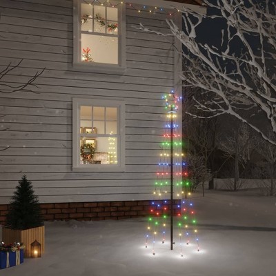 vidaXL Christmas Tree with Spike Warm White 108 LEDs 6 ft