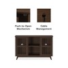 Plank+Beam Mid Century Modern Solid Wood Sideboard with 2 Doors, 49" TV Stand for Living Room - 3 of 4