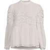 Lands' End Women's Chiffon and Lace Blouse - 3 of 4