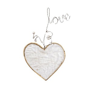 Transpac Stained Glass Heart w/Clear Love Home Decorations Valentines - 1 of 1