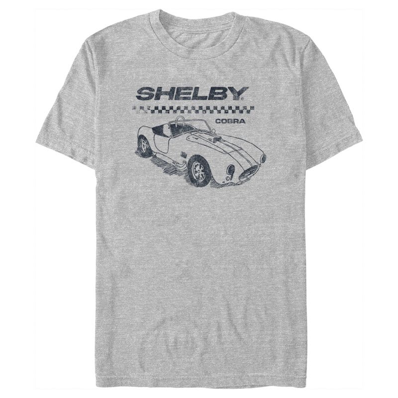 Men's Shelby Cobra Sports Car Sketch T-Shirt, 1 of 6
